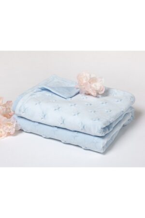 Copertina bebe 80x110cms blu | KioKids