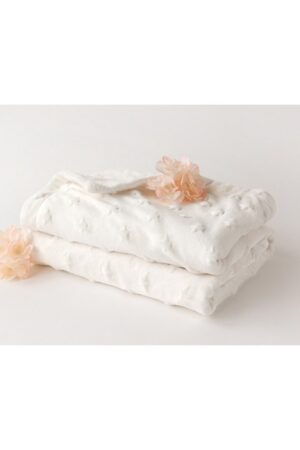 Copertina bebe 80x110cms bianco | KioKids