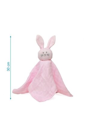 Doudou 27x27cms bambu coniglietto rosa | KioKids