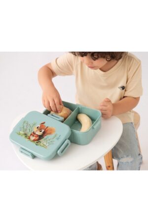 Caja almuerzo 17x6cms 800ml verde | KioKids