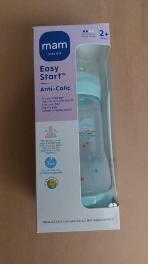 Biberon easy start circular pp 260ml conf. singola maschio | MAM