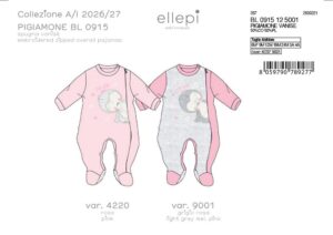 Pigiamone (mesi 6, 9, 12, 18, 24, 36) | Ellepi