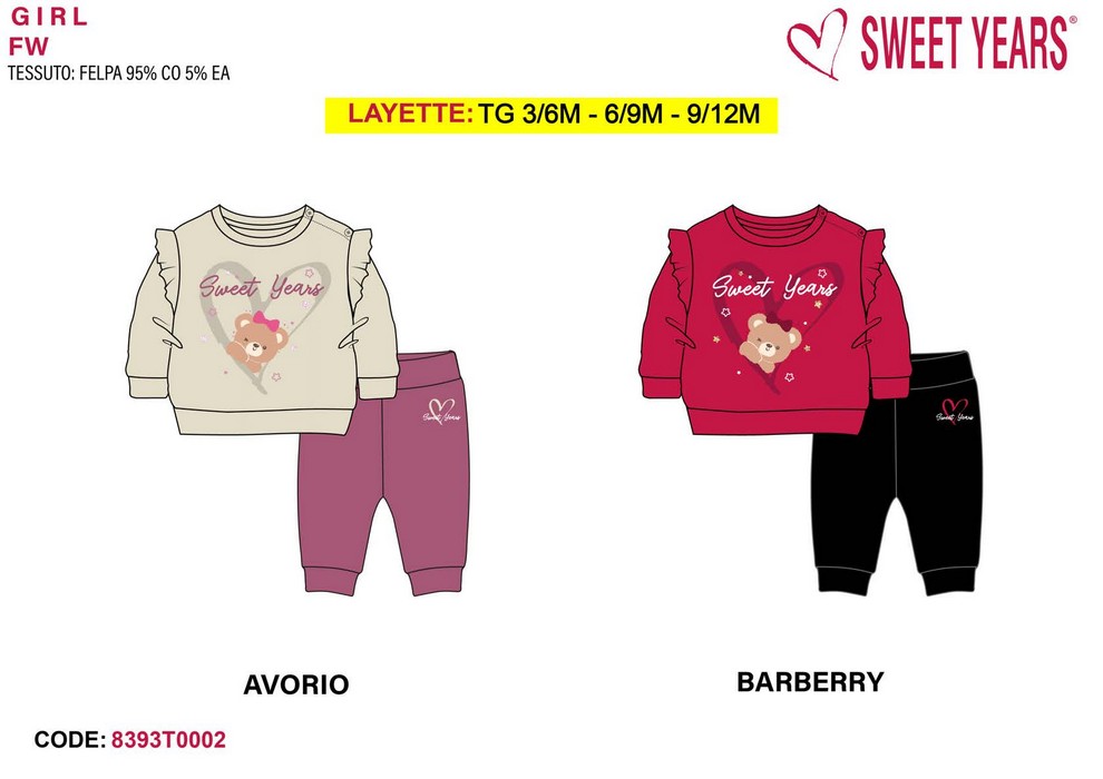 Tuta (mesi 3/6, 6/9, 9/12) | Sweet Years