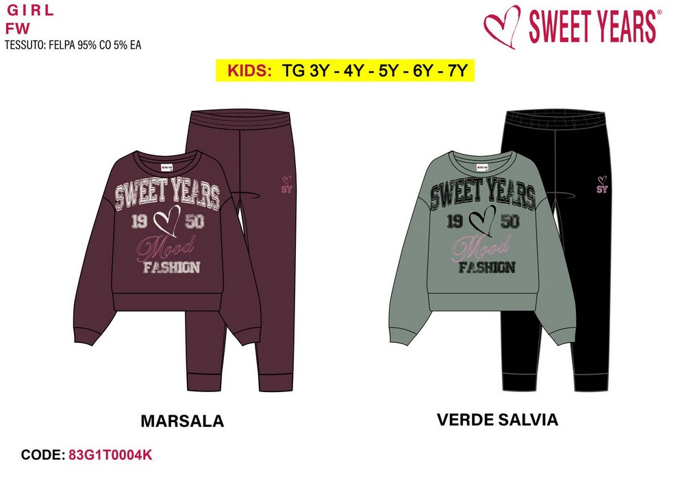 Tuta (anni 3, 4, 5, 6, 7) | Sweet Years